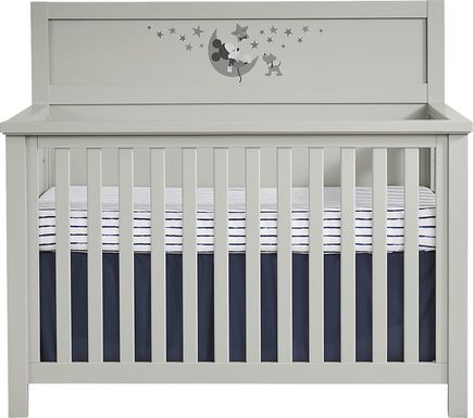 Disney Baby Starry Dreams with Mickey Mouse Gray Convertible Crib