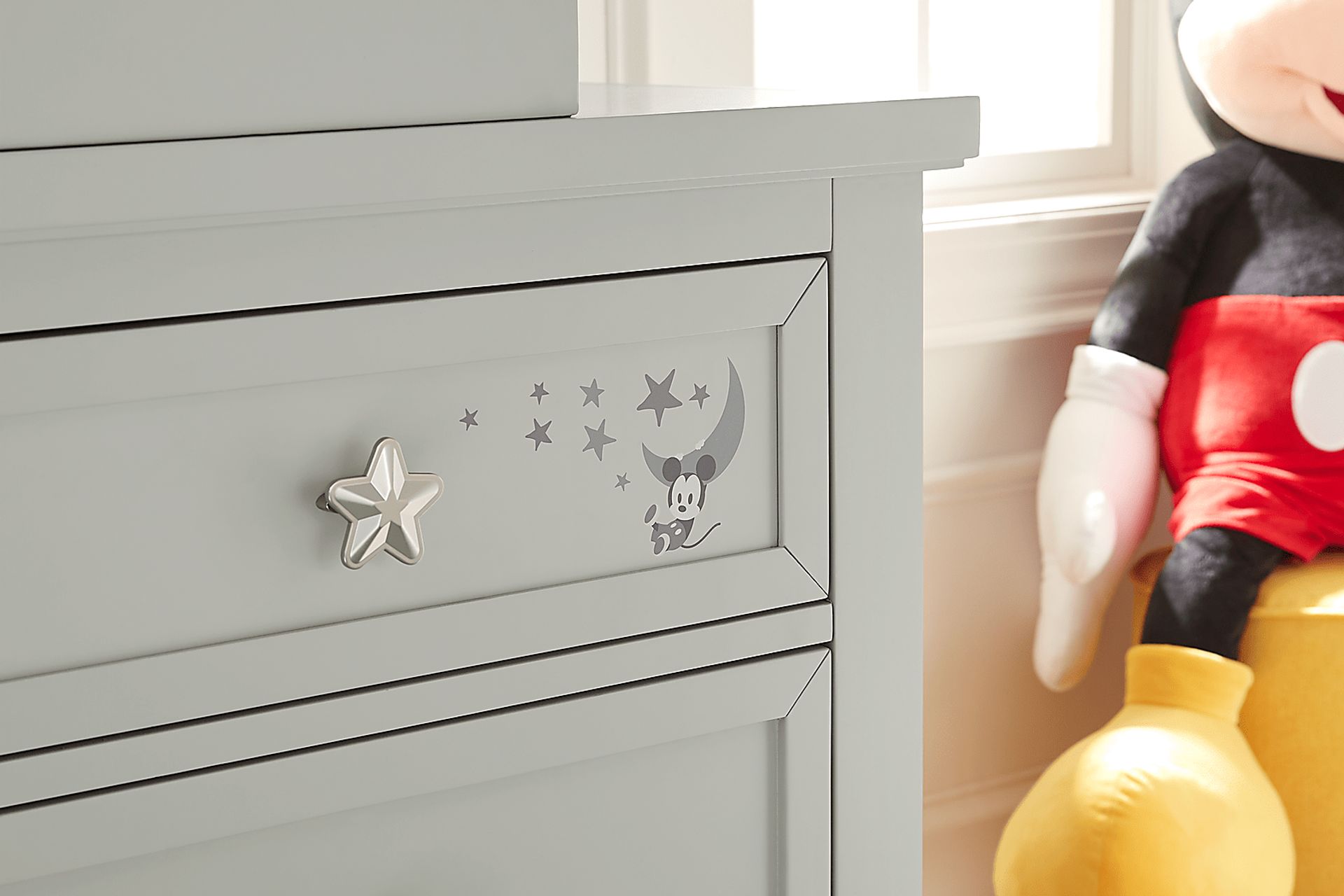 Disney Baby Starry Dreams with Mickey Mouse Gray Dresser - Image 4