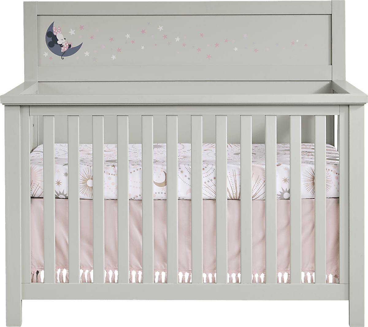 Disney Starry Dreams With Minnie Mouse Gray Crib Rooms to Go