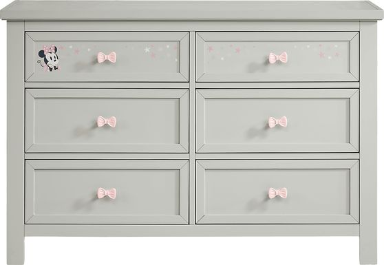 Kids Starry Dreams with Minnie Mouse Gray Dresser