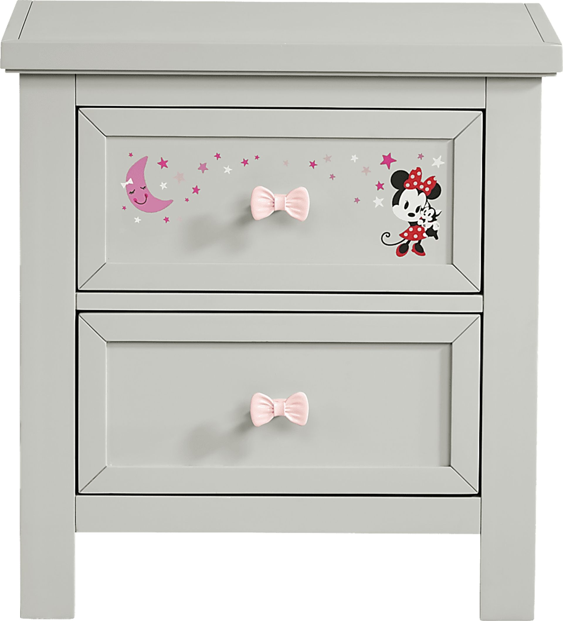 Starry Dreams with Minnie Mouse Gray Nightstand - Image 1