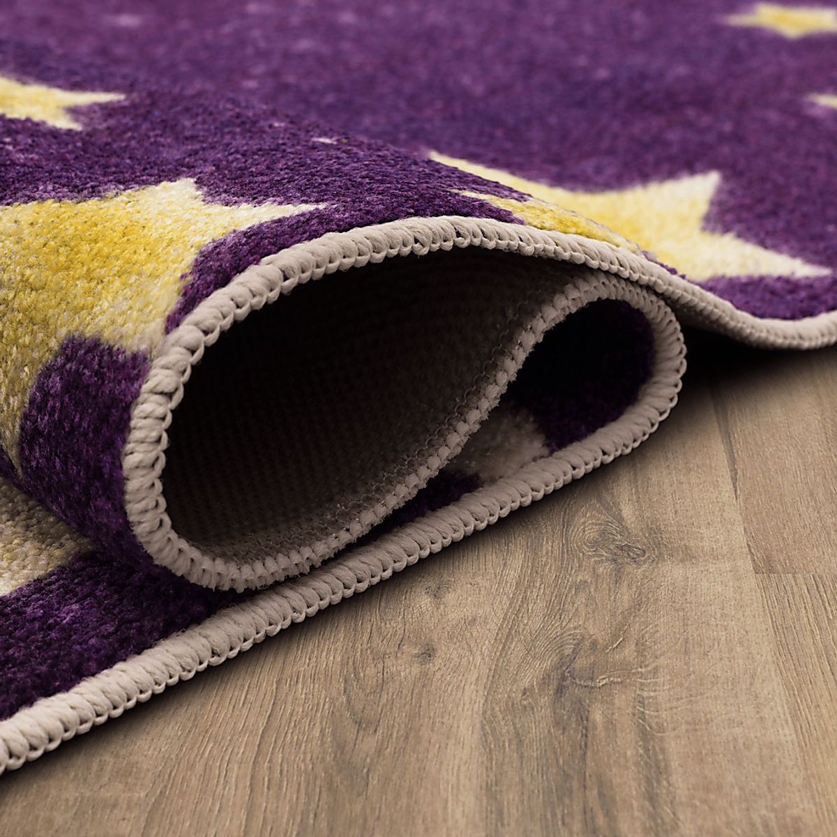 Starry Sky Purple Red Rug | Rooms to Go