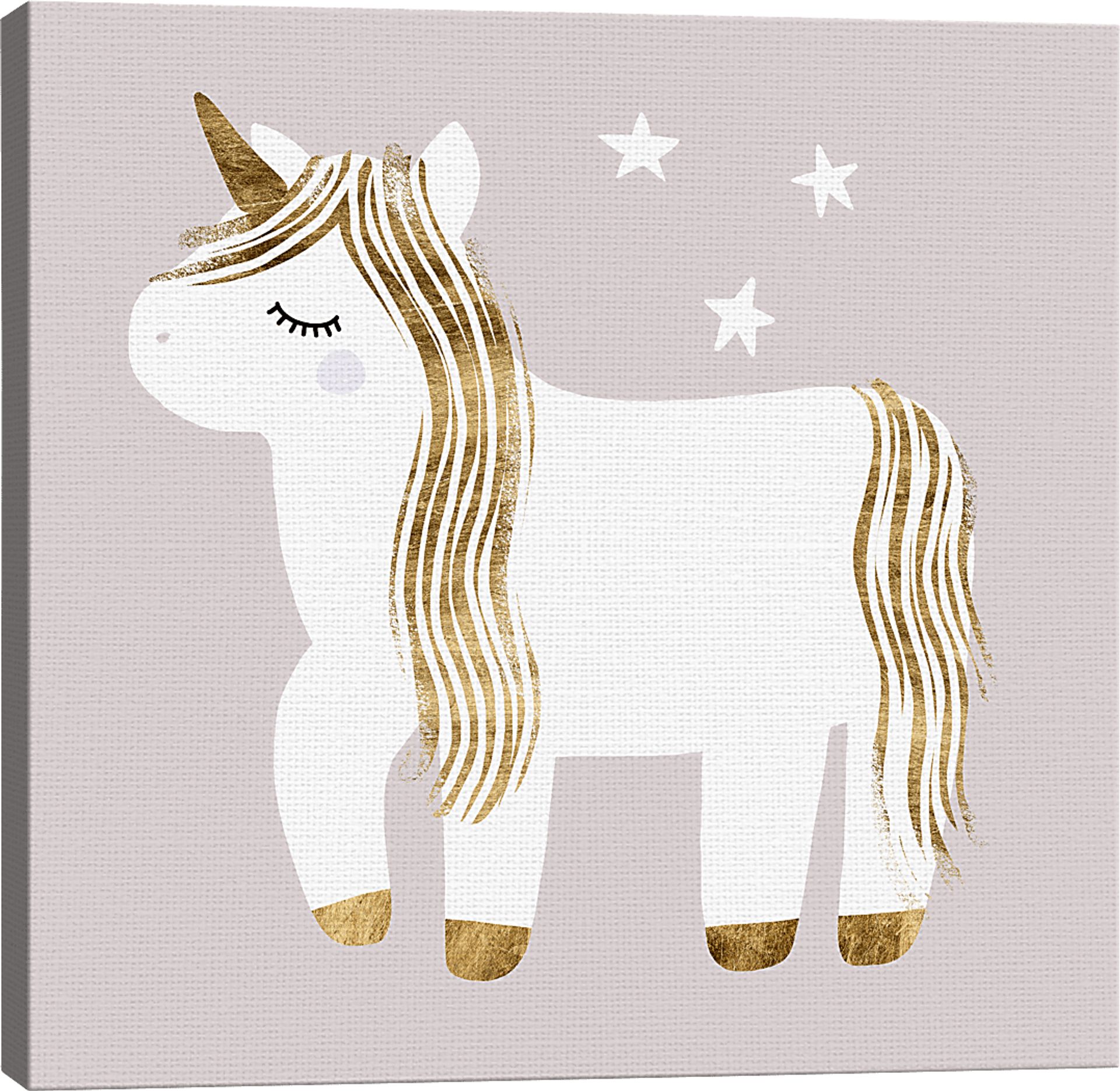 Kids Starry Unicorn I Gray Artwork - Image 4