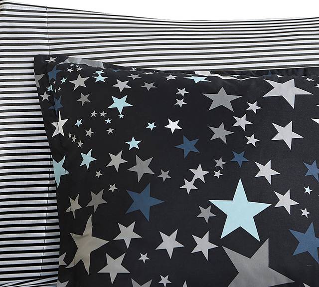 Kids Stars at Night Charcoal 8 Pc Full Comforter Set - Thumbnail - Image 7