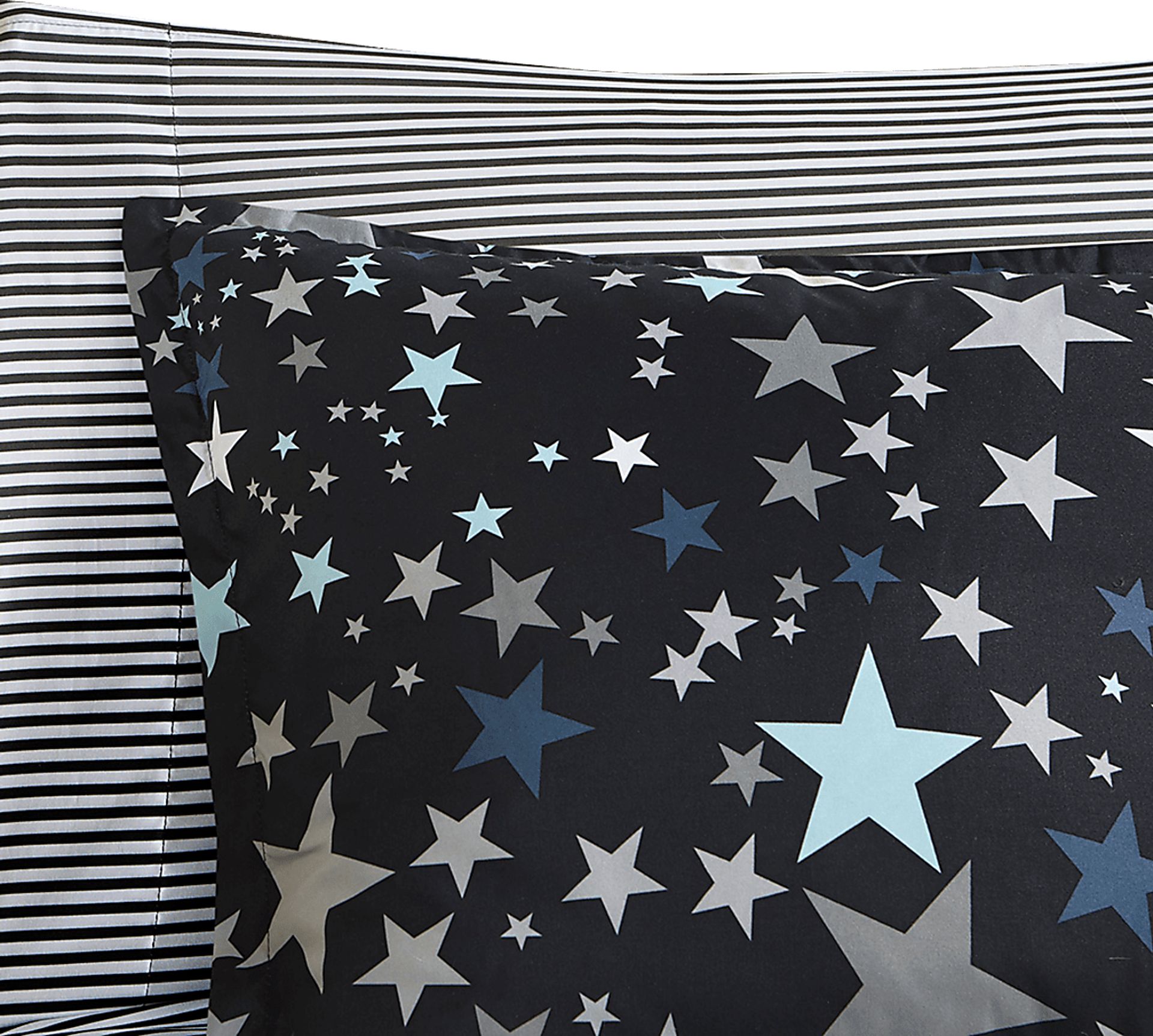 Kids Stars at Night Charcoal 8 Pc Full Comforter Set - Image 7