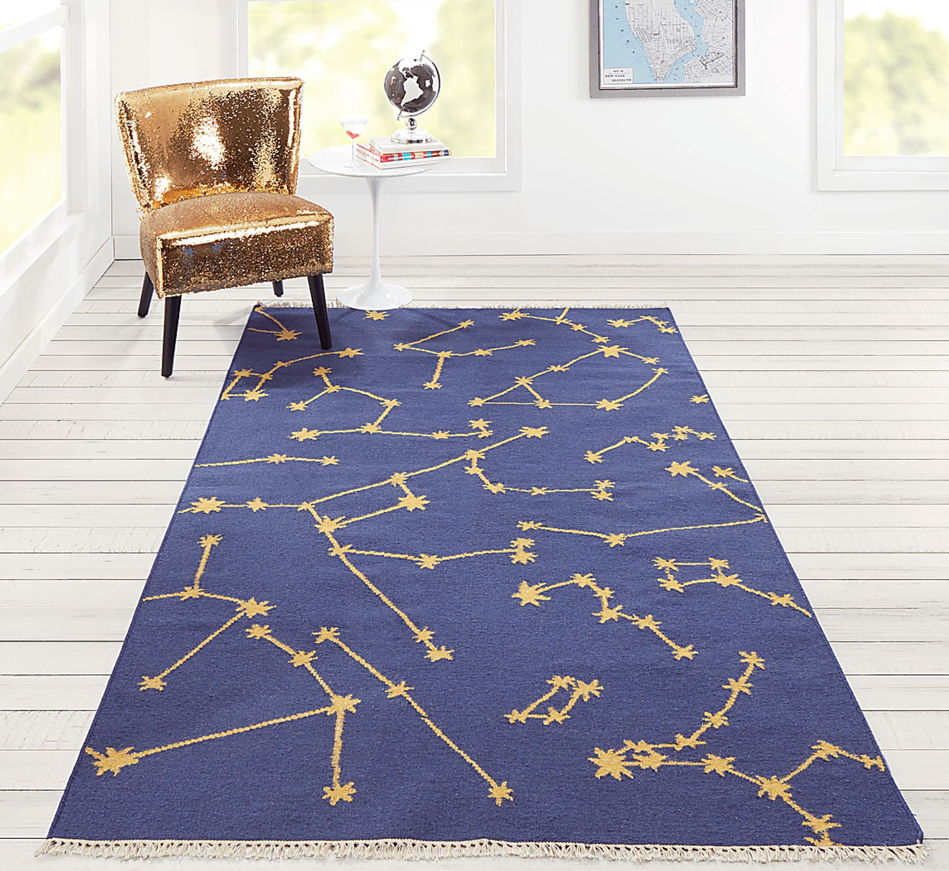 Kids Stellar Gem Navy 3'6 x 5'6 Rug - Image 6