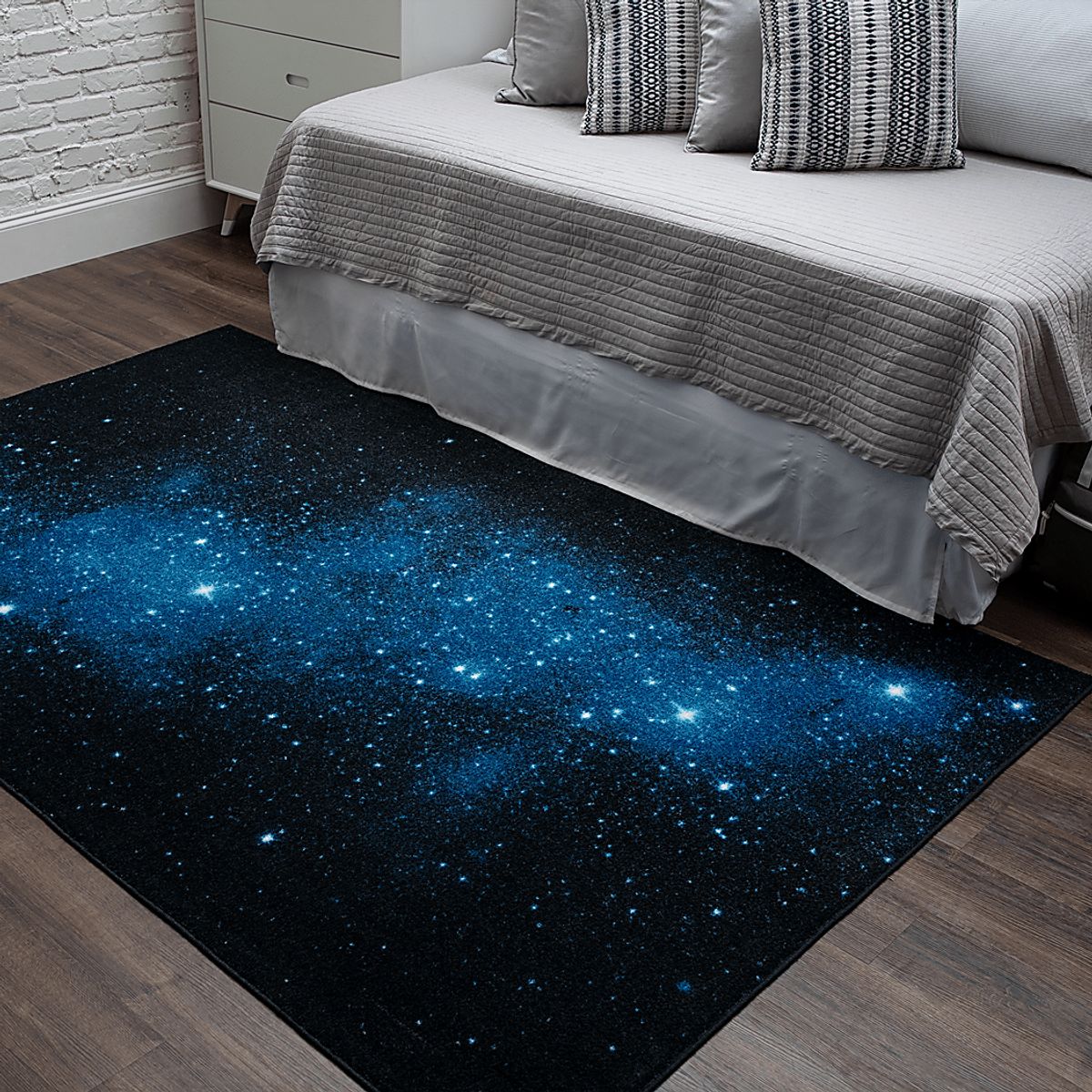 Stellar Nights Navy Blue Rug | Rooms to Go