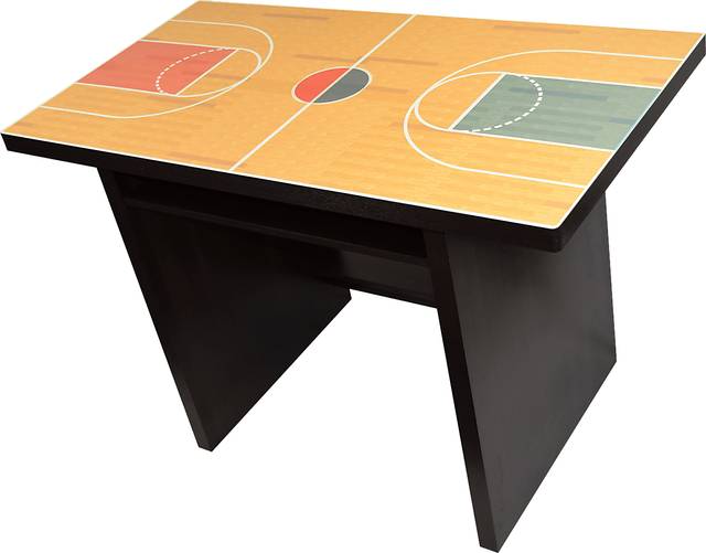 Kids Study Court Orange Desk - Thumbnail - Image 2