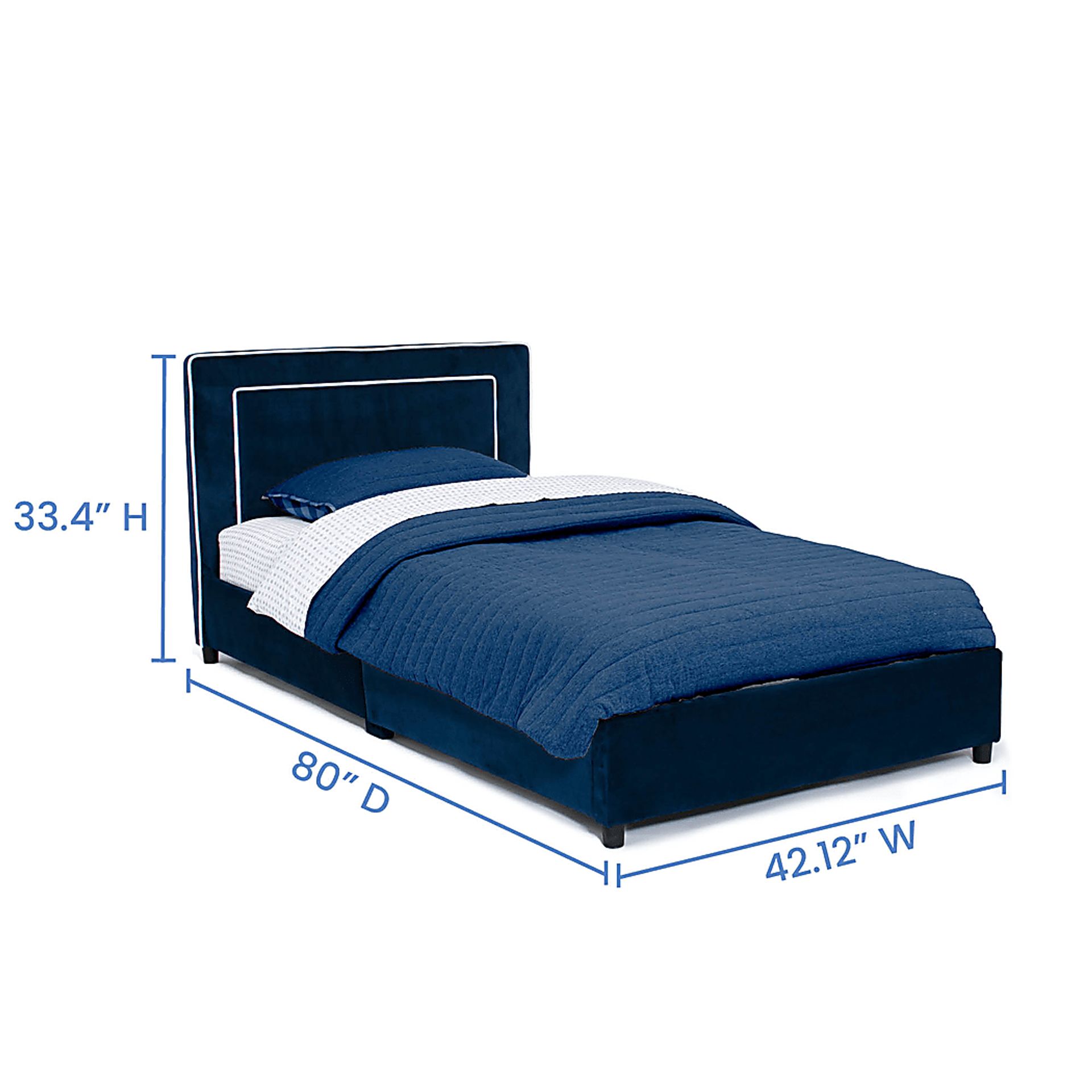 Kids Suaba Navy Twin Bed - Image 9