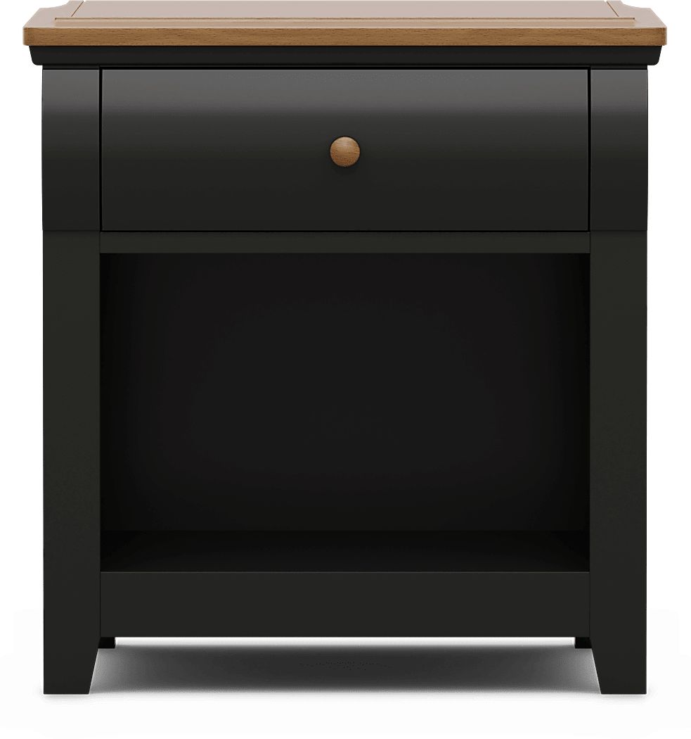 Kids Sugar Hollow Black Nightstand