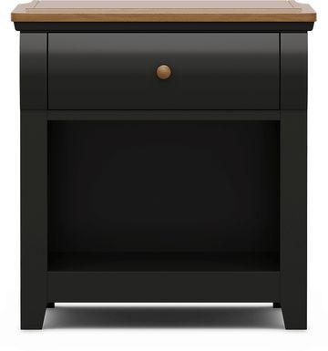 Kids Sugar Hollow Black Nightstand