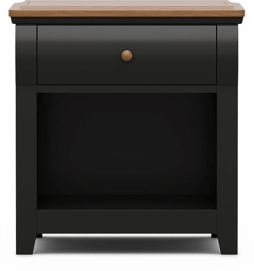 Kids Sugar Hollow Black Nightstand