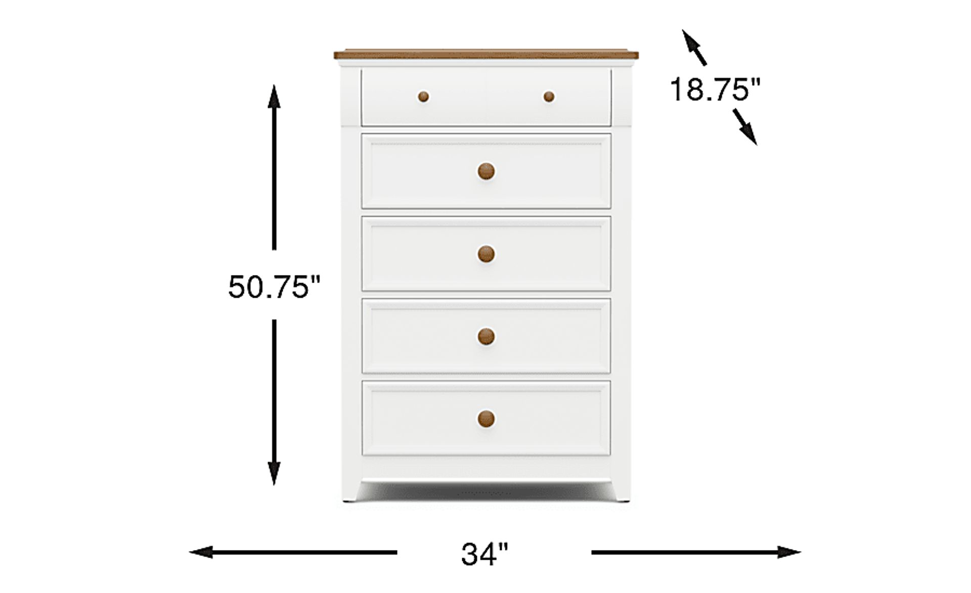 Dimension Image. Please refer to the Dimension Tab on this page for dimension details.