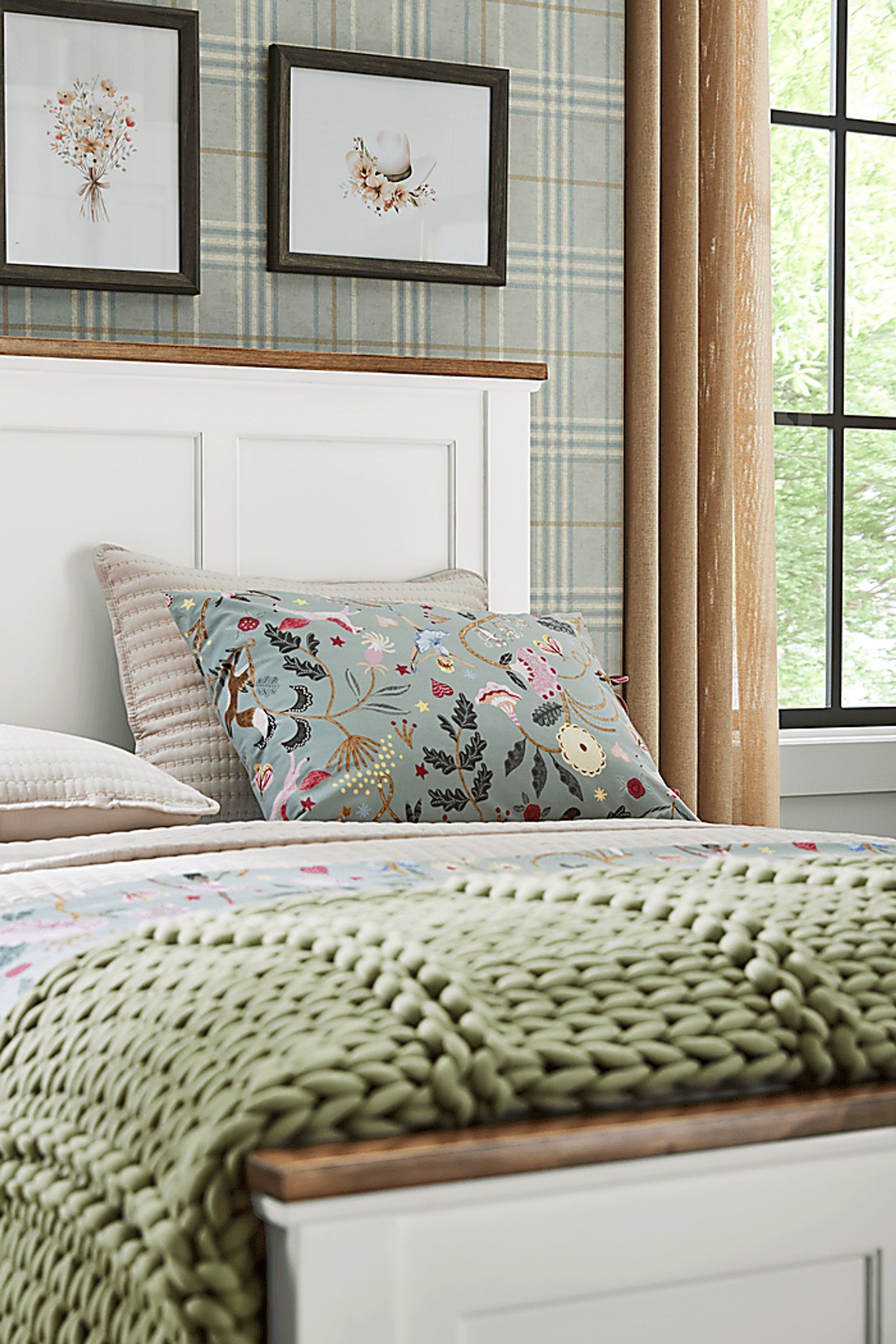 Kids Sugar Hollow White Full Panel Bed - Image 6