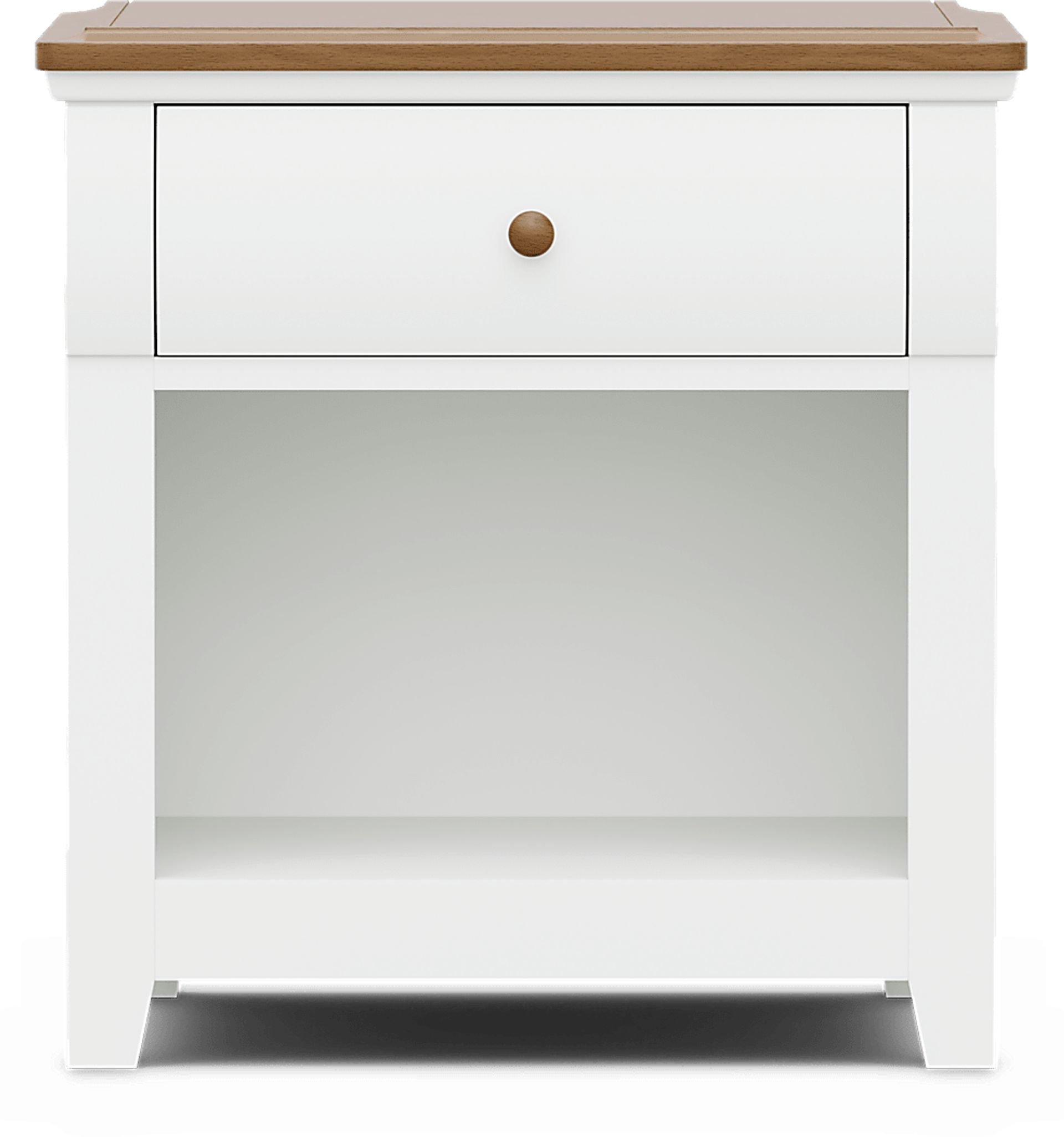 Kids Sugar Hollow White Nightstand - Image 1