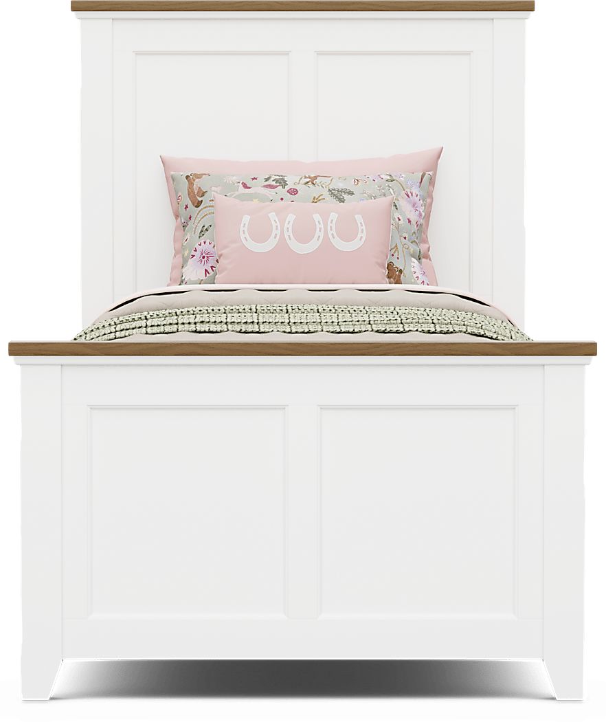 Kids Sugar Hollow White Twin Panel Bedroom - Thumbnail 2