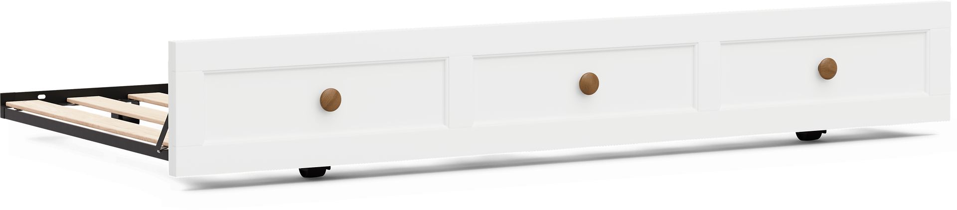 Kids Sugar Hollow White Twin Trundle - Image 1