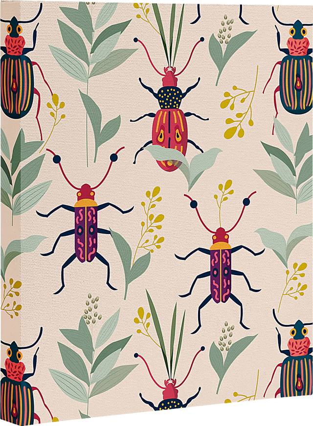 Kids Summer Bugs II Taupe Artwork - Thumbnail - Image 1
