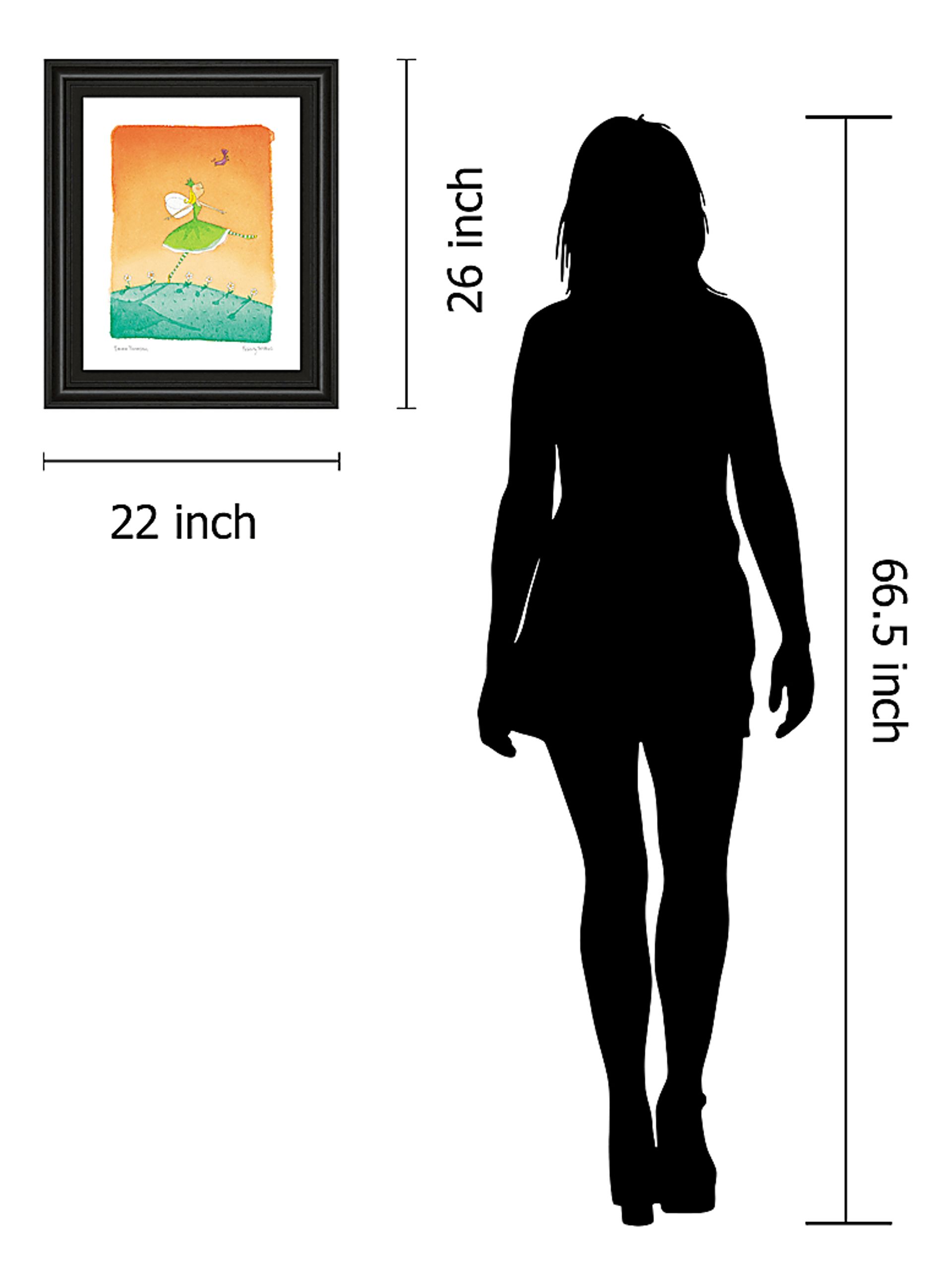 Kids Summer Fairy Orange Artwork - Image 3