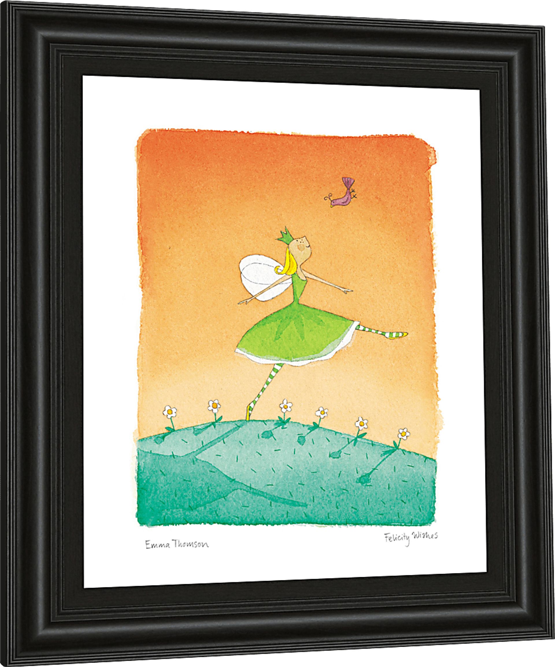 Kids Summer Fairy Orange Artwork - Image 1