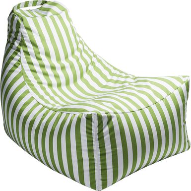 Kids Summerly Green/White Indoor/Outdoor Bean Bag Chair