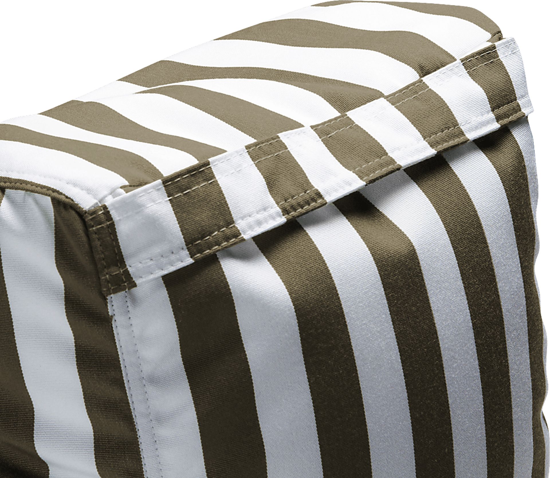 Kids Summerly Taupe/White Indoor/Outdoor Bean Bag Chair - Image 2