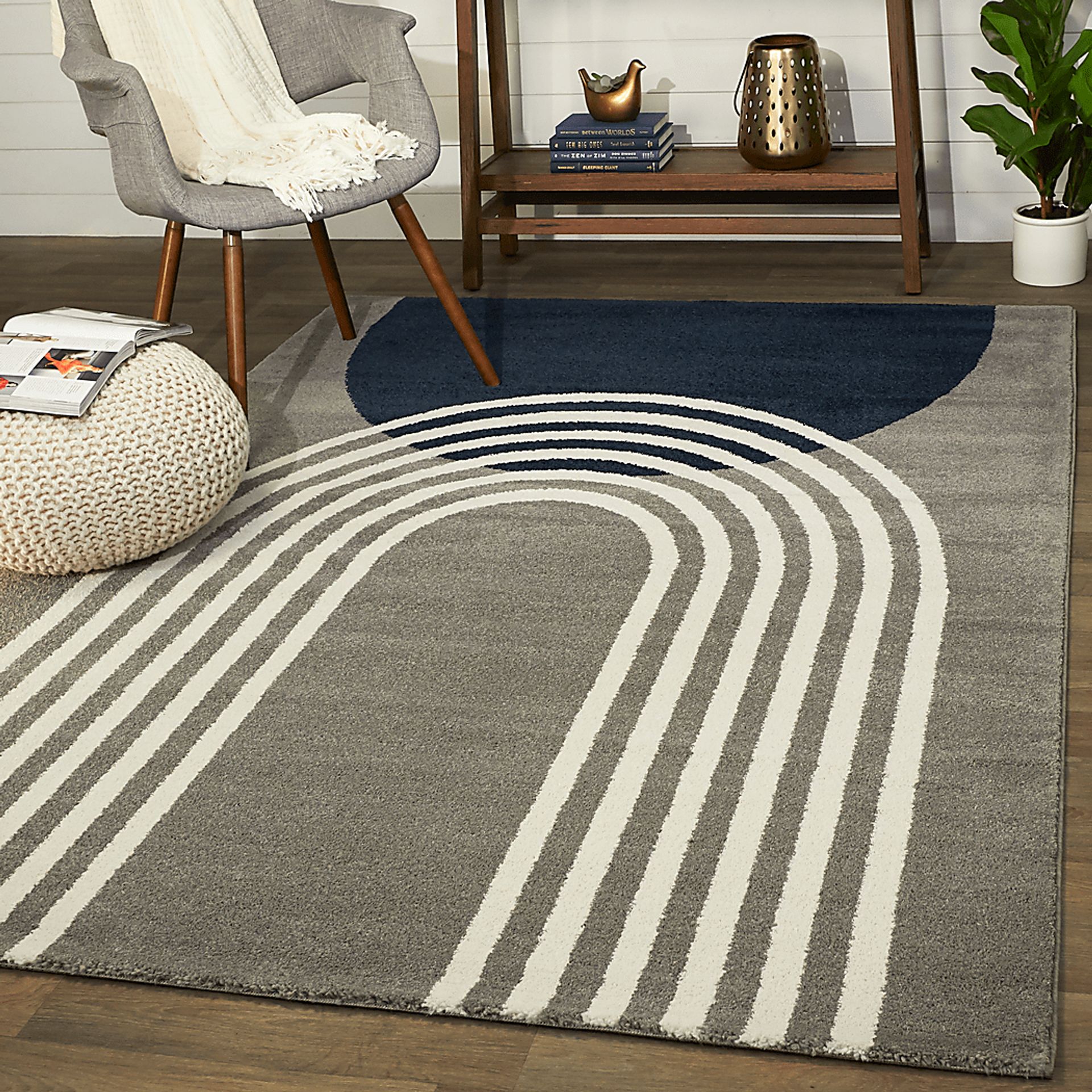 Kids Sun and Shine Taupe 7'10 x 10' Rug - Image 2