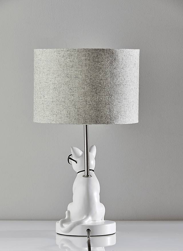 Kids Sunny Cat White Table Lamp - Thumbnail - Image 3