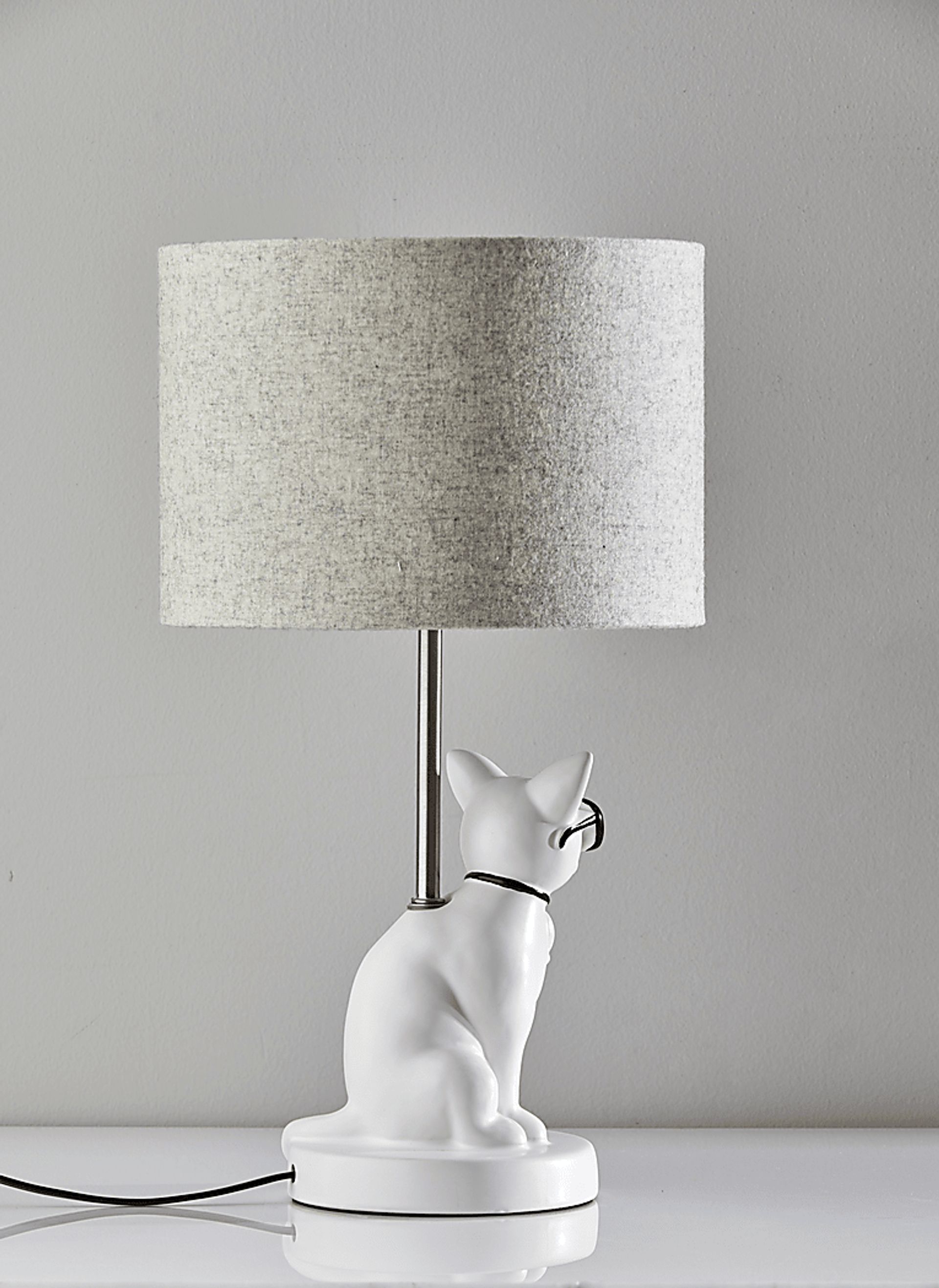 Kids Sunny Cat White Table Lamp - Image 4