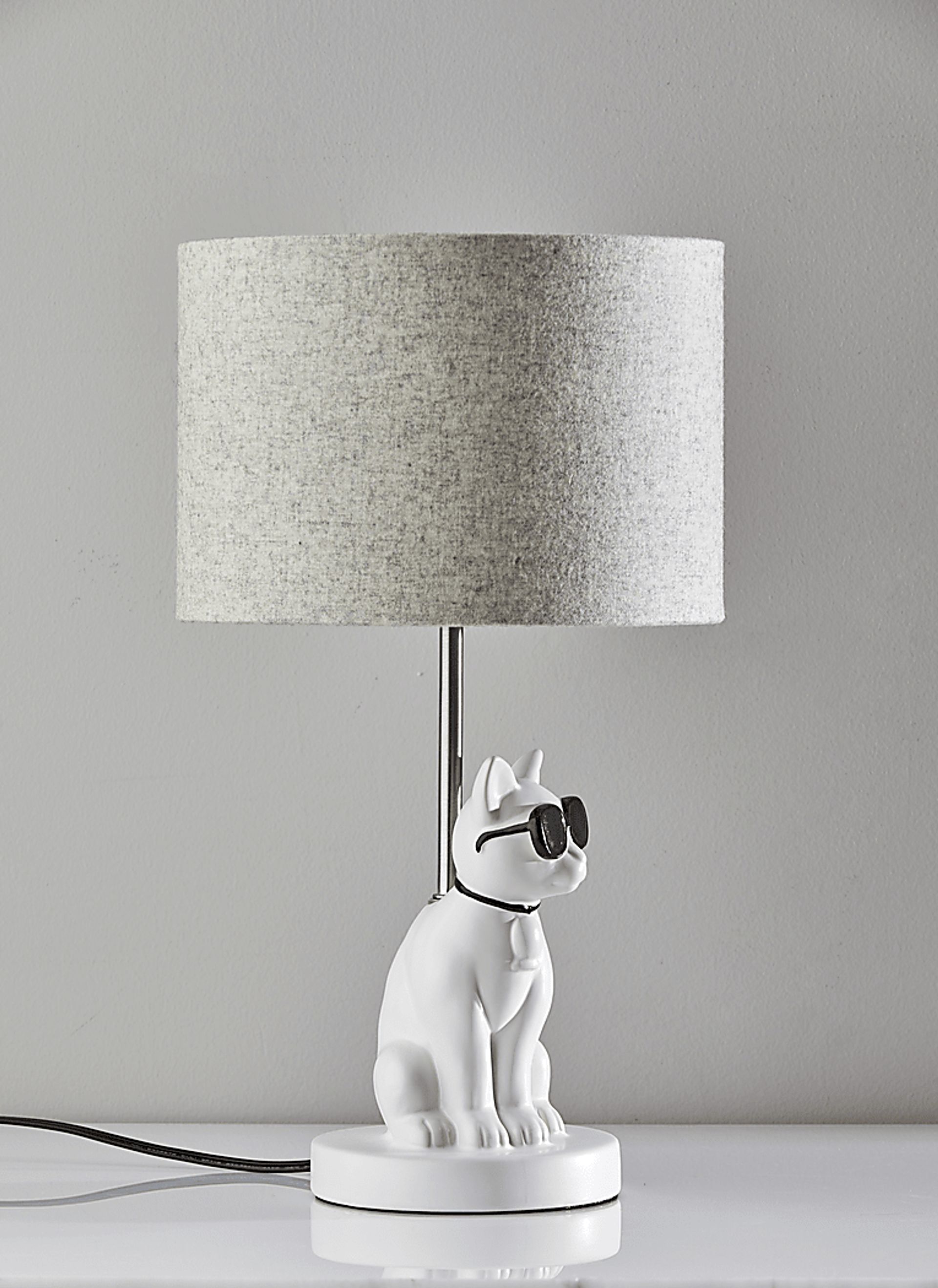 Kids Sunny Cat White Table Lamp - Image 5