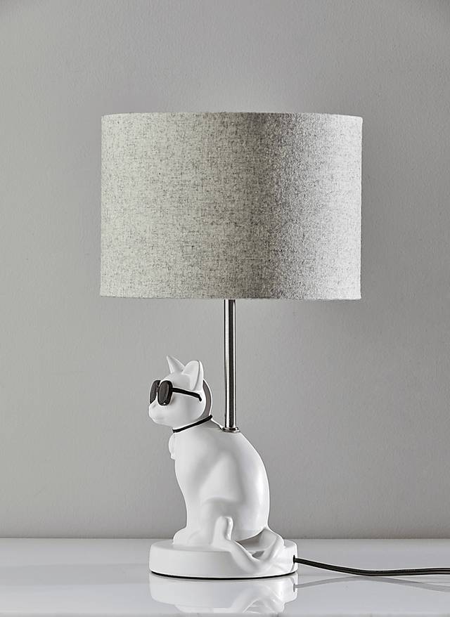 Kids Sunny Cat White Table Lamp - Thumbnail - Image 6