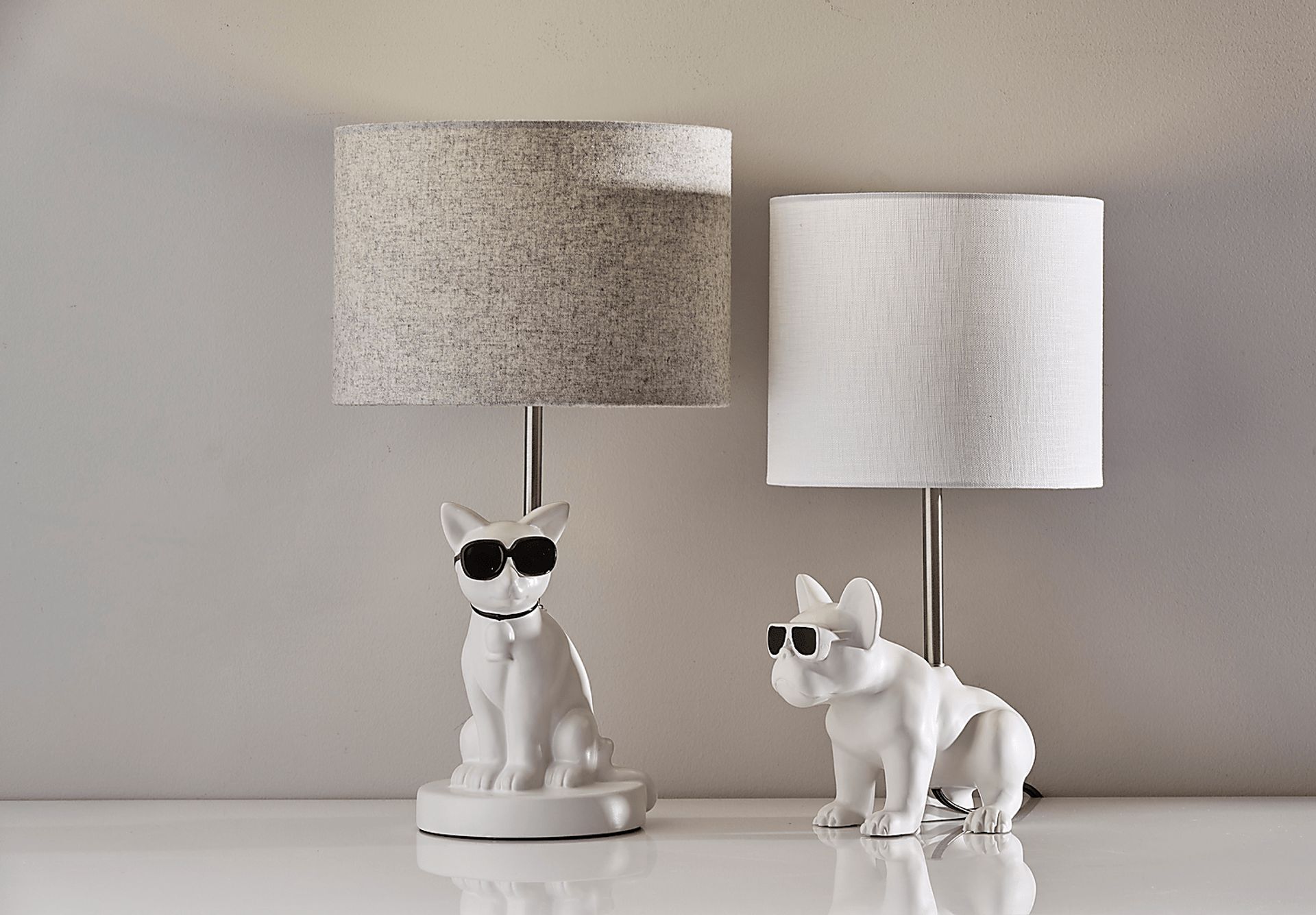 Kids Sunny Dog White Table Lamp - Image 9