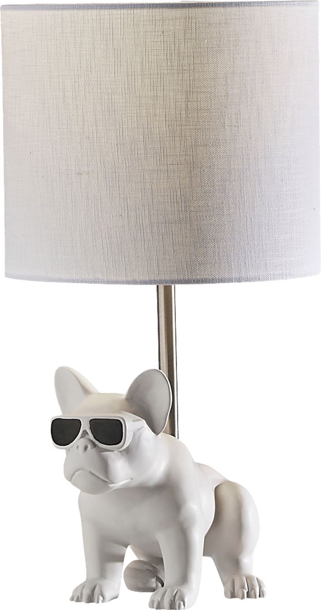 Kids Sunny Dog White Table Lamp