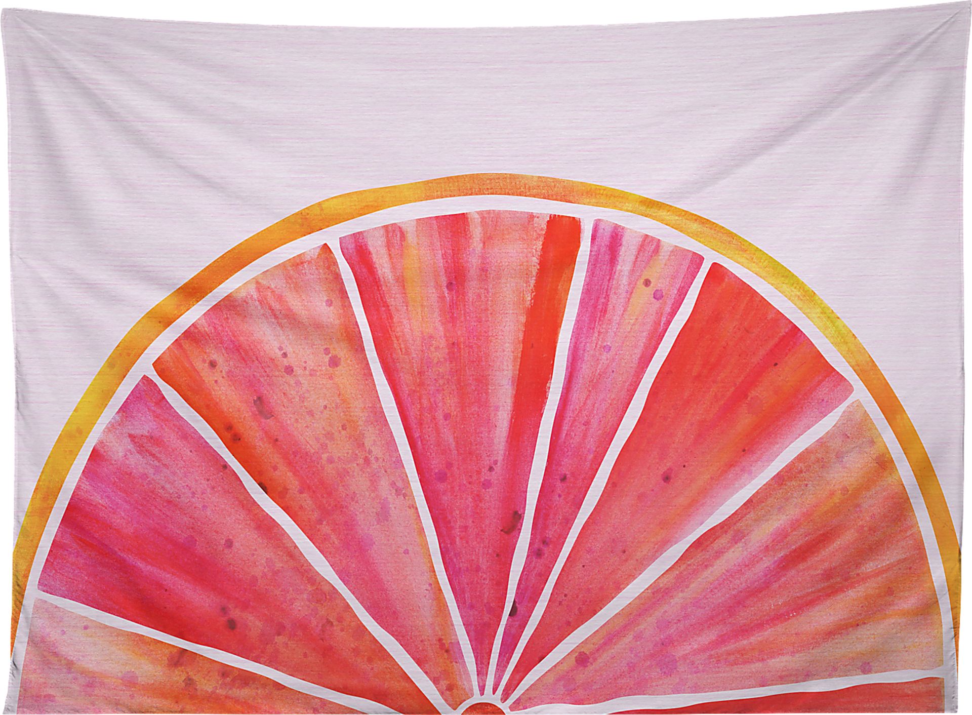 Kids Sunny Grapefruit Pink Wall Decor - Image 1