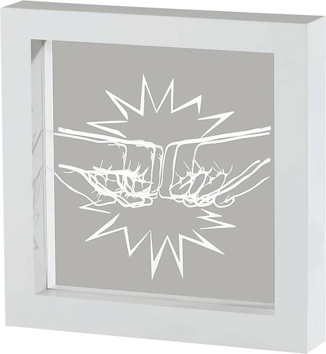 Kids Super Heroes Decor White Fist Bump Light Box - Thumbnail - Image 1