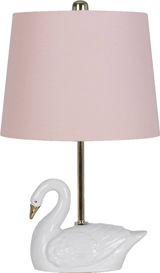 Kids Swan Lake White Lamp - Thumbnail - Image 1