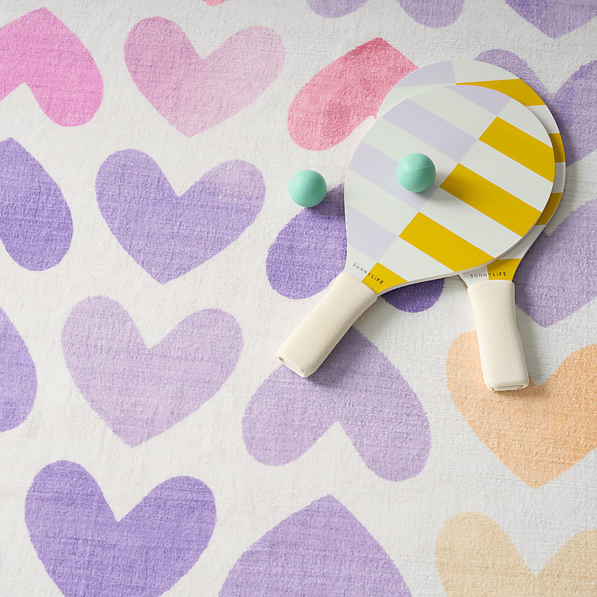 Kids Sweet Hearts Multi 5' x 7' Rug - Image 4