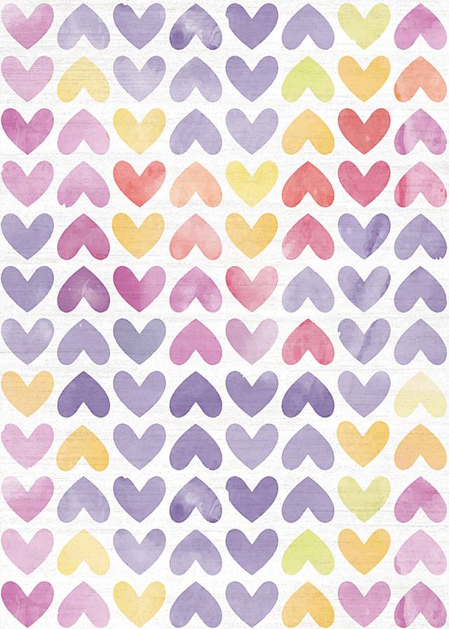 Kids Sweet Hearts Multi 5' x 7' Rug - Thumbnail - Image 1
