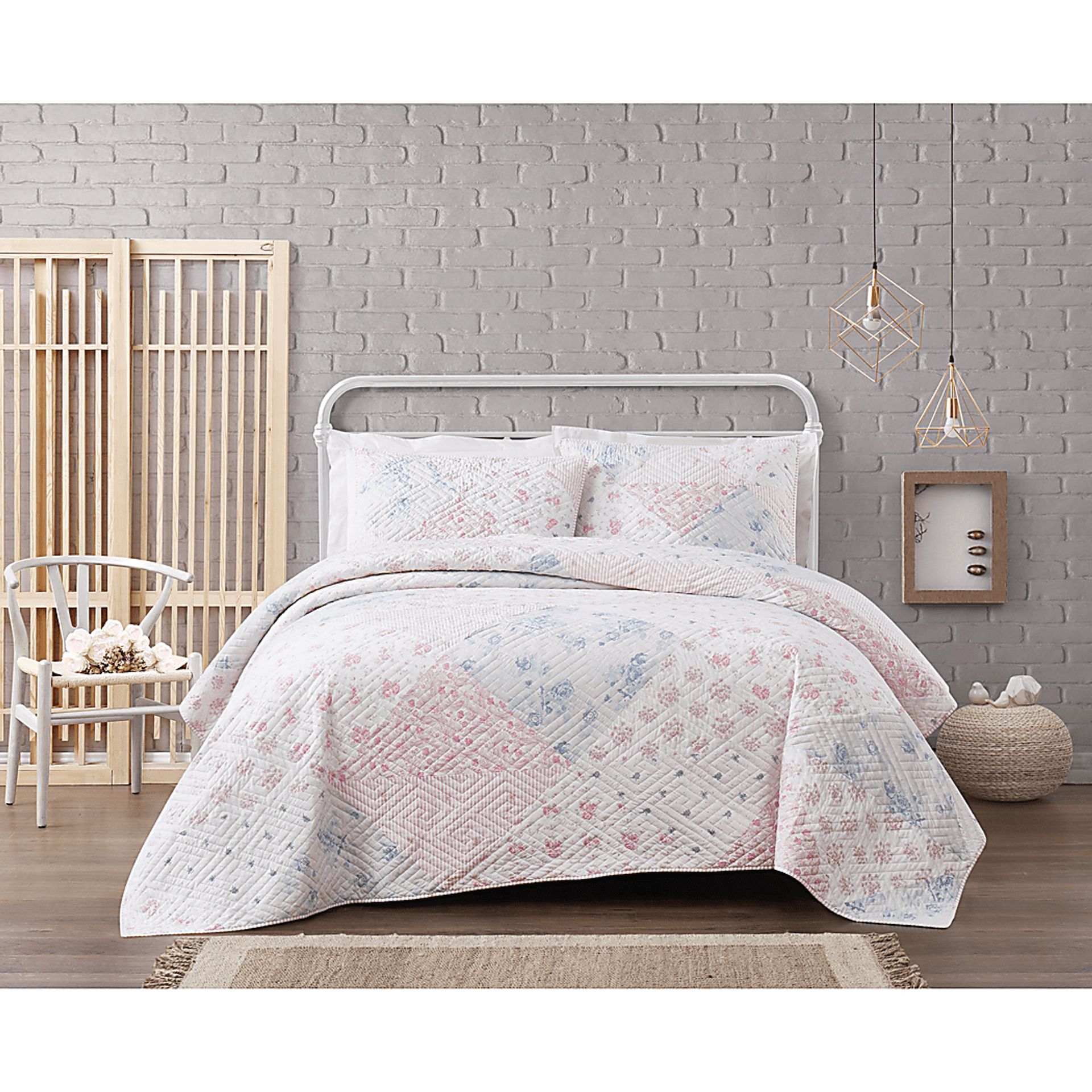 Kids Sweet Meadow Gray 3 Pc Full/Queen Comforter Set - Image 1
