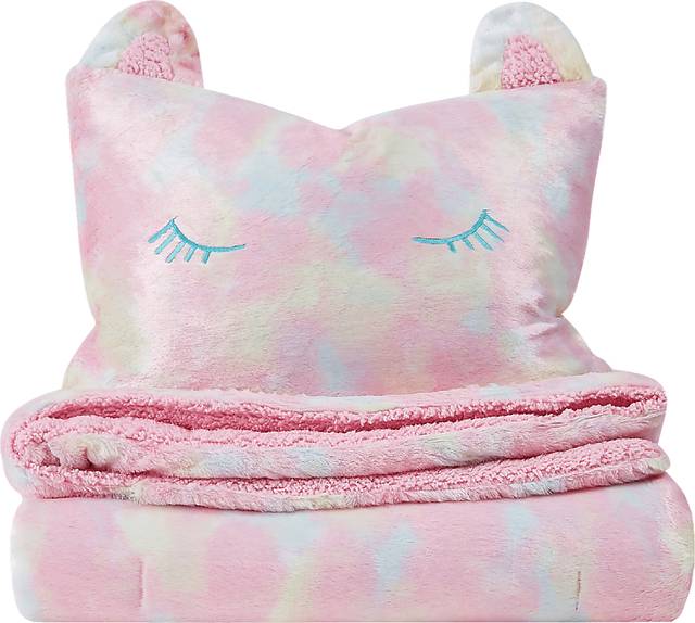 Kids Sweet Rainbow Pink 2 Pc Twin XL Comforter Set - Thumbnail - Image 2
