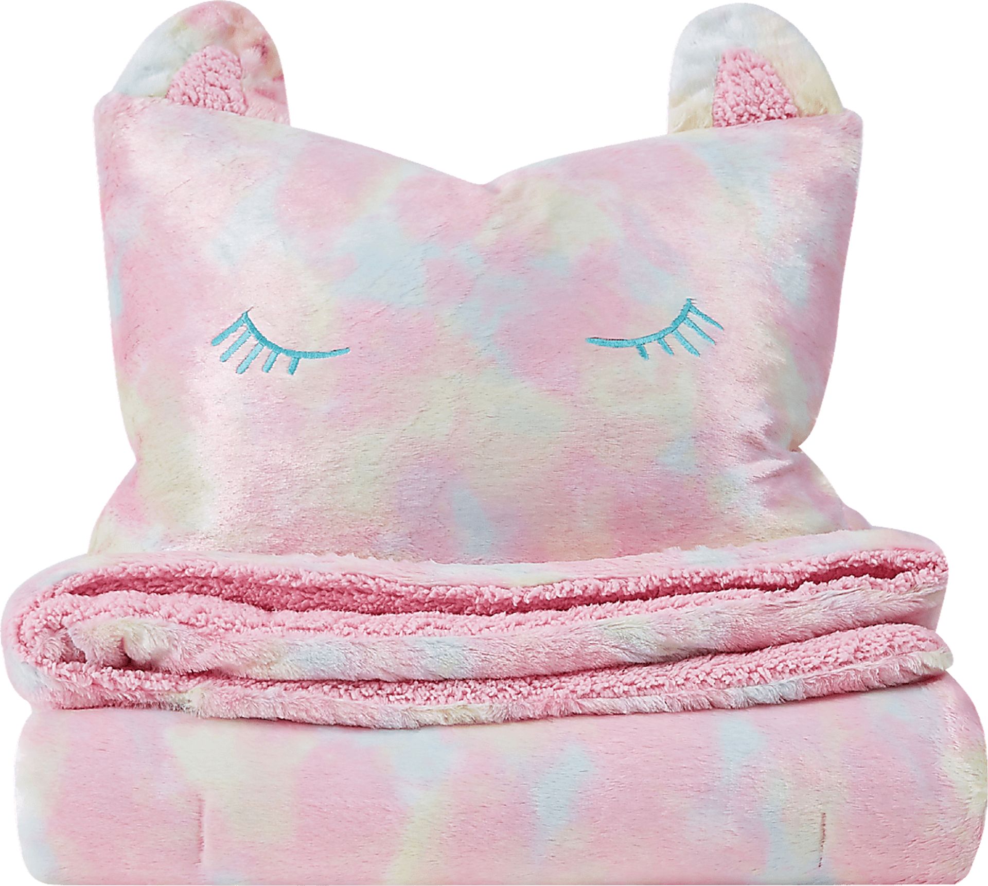 Kids Sweet Rainbow Pink 2 Pc Twin XL Comforter Set - Image 2