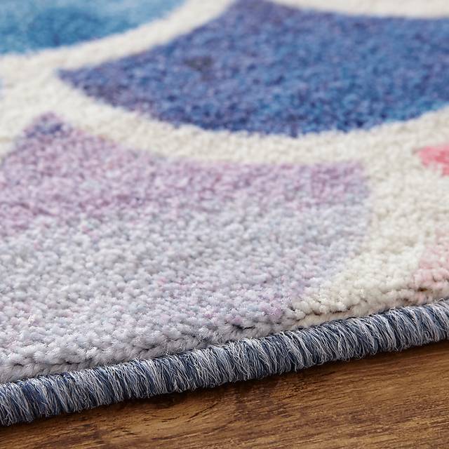 Kids Sweet Waves Pink 5' x 8' Rug - Thumbnail - Image 3