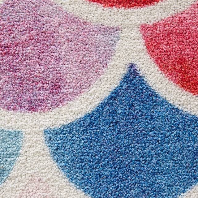 Kids Sweet Waves Pink 5' x 8' Rug - Thumbnail - Image 4