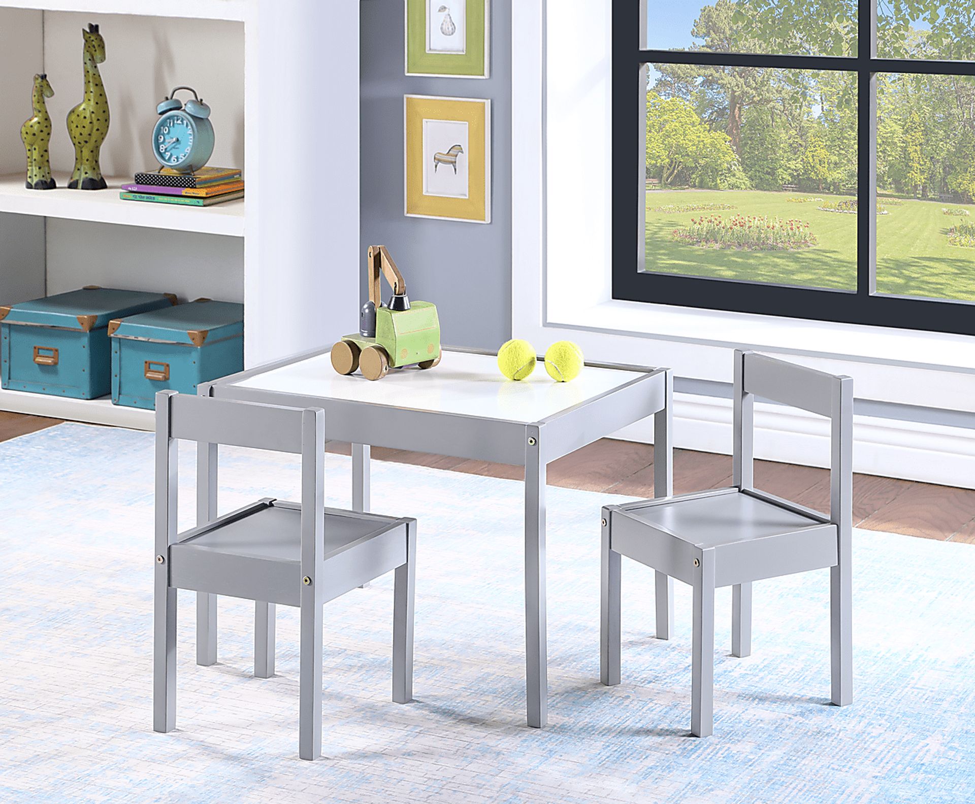 Kids Synni Gray Table Set - Image 2