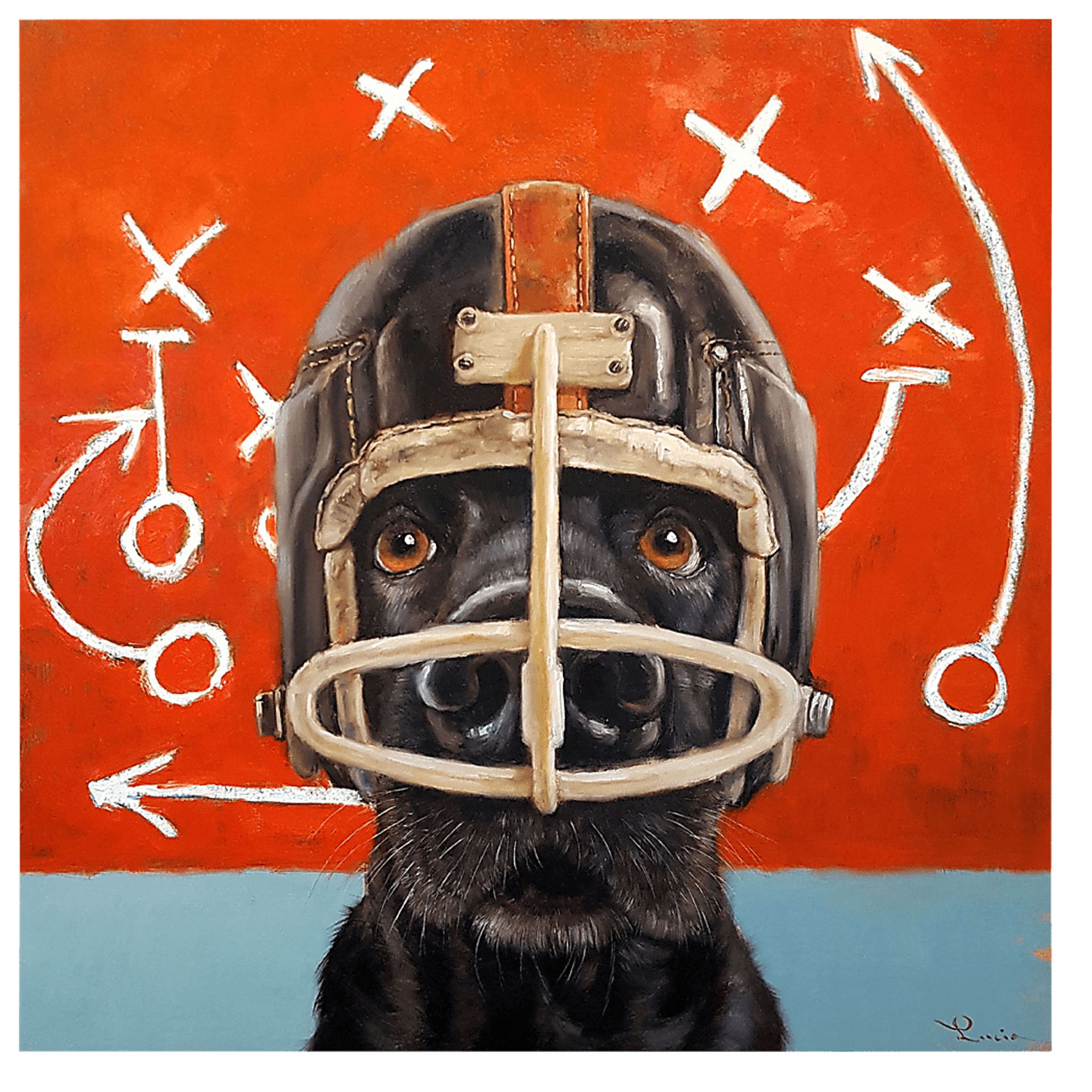 Kids Tackle Pup Red Artwork - Image 1