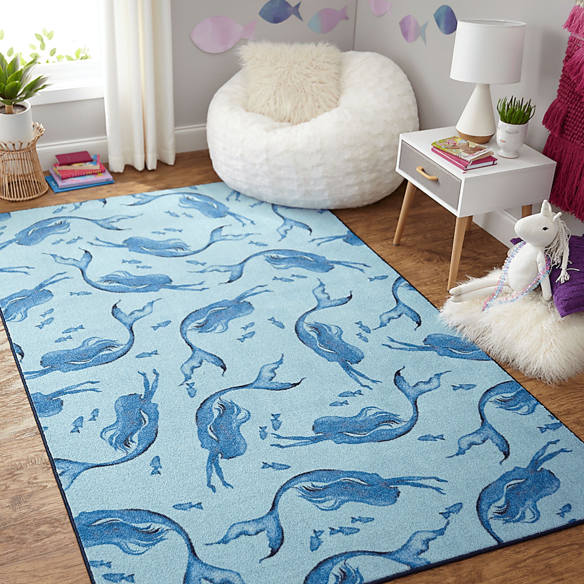 Kids Tales of Deep Blue 5'x 8' Rug - Image 2