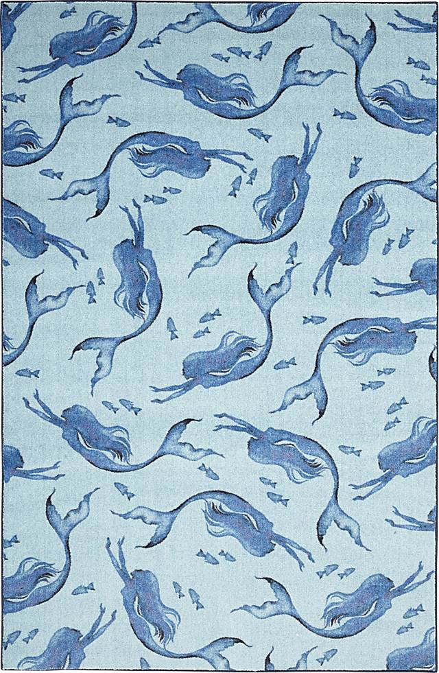 Kids Tales of Deep Blue 5'x 8' Rug - Thumbnail - Image 1