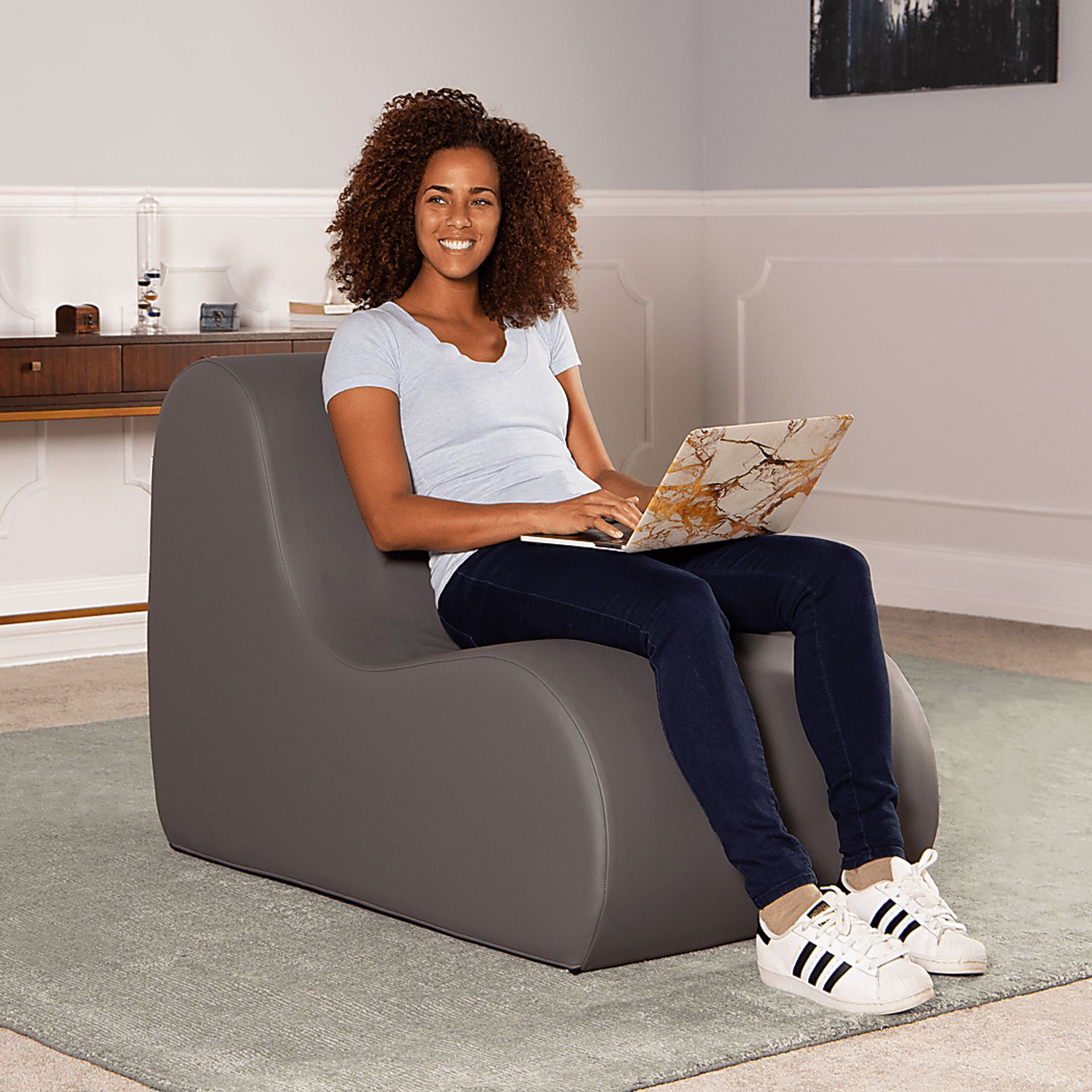 Kids Tamiko Gray Large Chair - Image 3