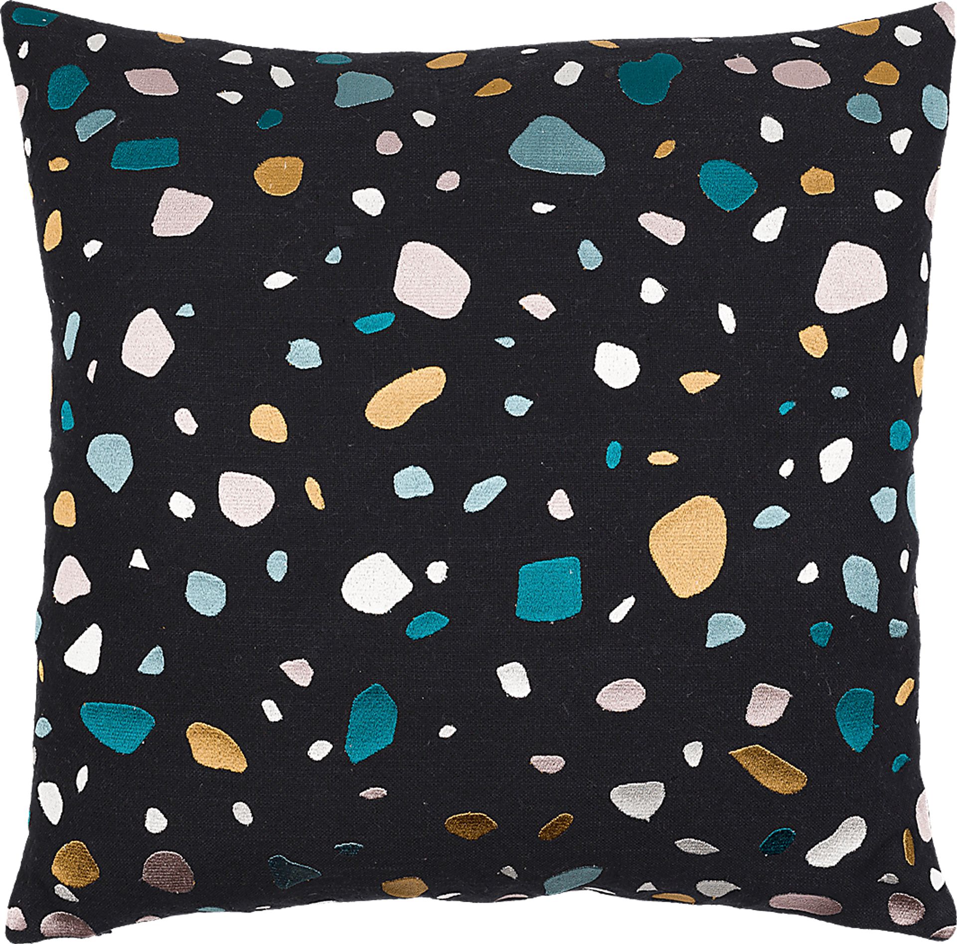 Kids Terra Pebble Black Accent Pillow - Image 1