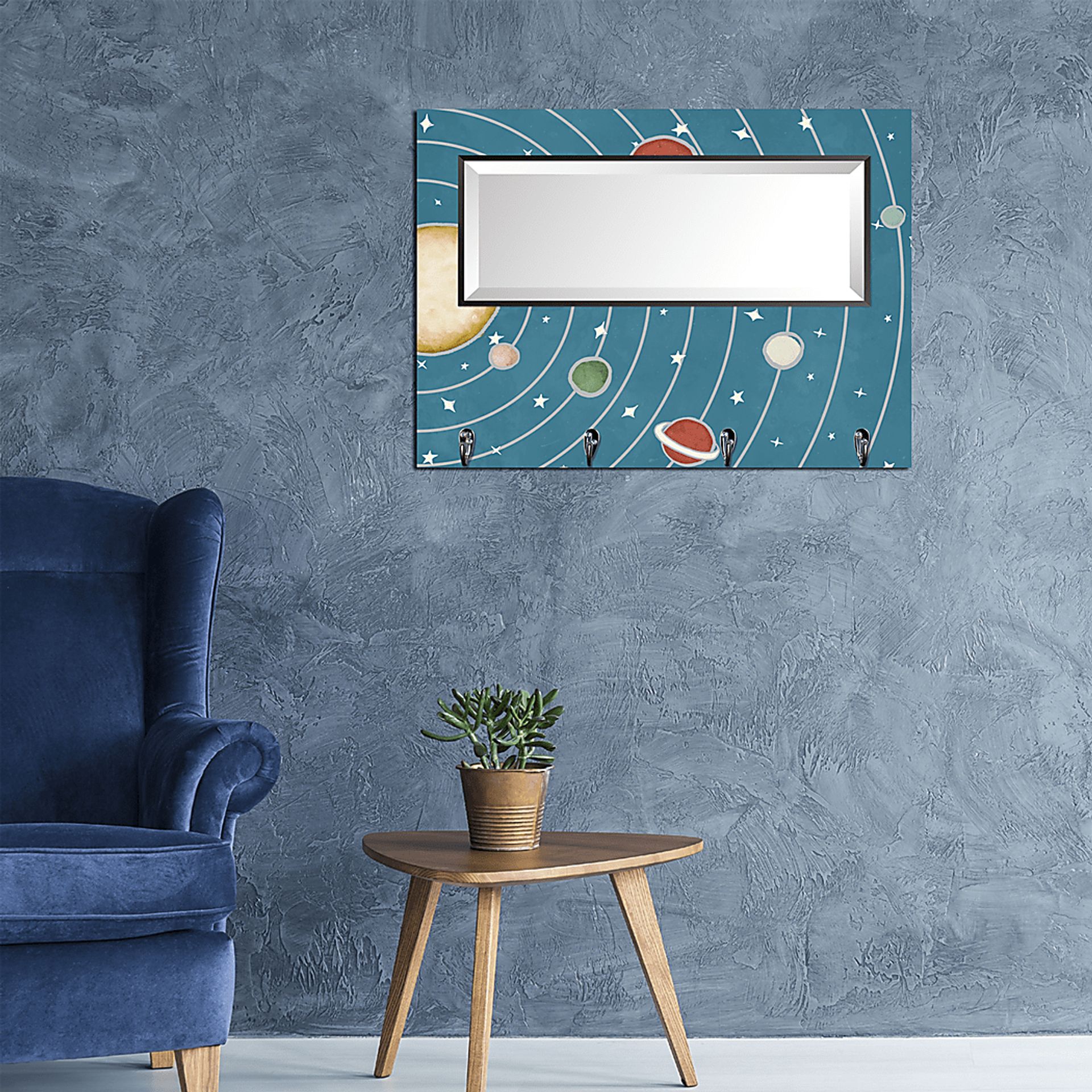 Kids The Galaxy Blue Wall Mirror - Image 3
